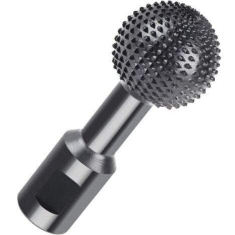 Rotary wood burr with spherical nose φ40 mm, carbon steel spherical nose gouge with M14 thread, for 115/125 mm angle grinder, ideal for engraving, sanding and hollowing wood (1/4)