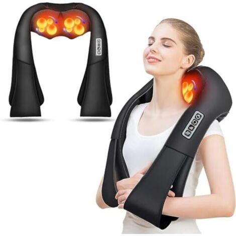Cervical Massager, Back and Neck Massager with Heat, Electric Shiatsu Massager for Neck, Cervical and Shoulder Massage, Gifts for Mom, Dad, Women and Men