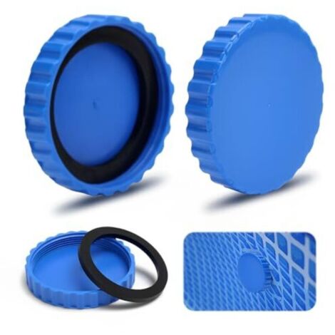 2-piece winter cap/closure set for Intex and Bestway pools. Matching seals included.