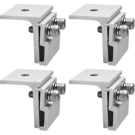 Set of 4 roof cable ties, standing seam clips for heating cable, snow guards, solar panels