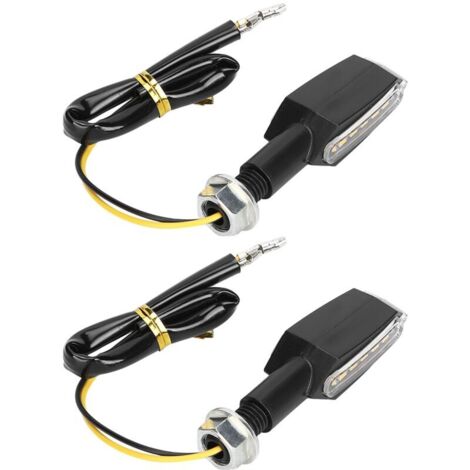 Flashing lamp, pair of black energy-saving housings, double-sided lighting chips, motorcycle signal light, plastic replacement for Ducati motorcycle. (1/4)