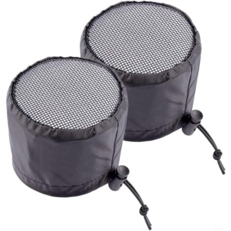 Grow tent ventilation filter cover with elastic band and fixed buckles, waterproof Oxford cloth filter cover for plant grow tents (15.2 cm) (1/4)