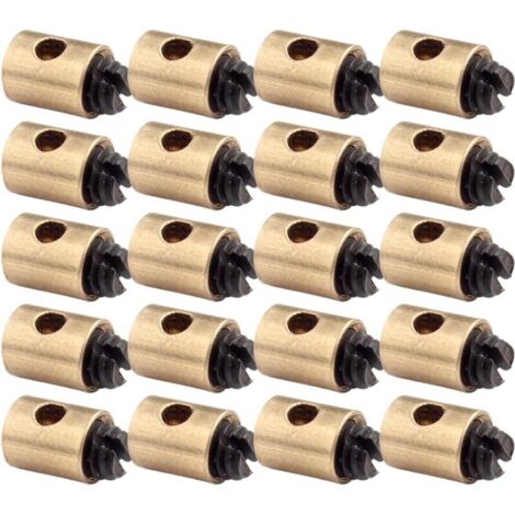 20 PCS Bicycle Brake Cables and Housings, Motorcycle Wire Core Clips, Bicycle Cable Clamps, 5x6mm Brass Throttle Cables Suitable for Motorcycle and Scooter Throttle (1/4)