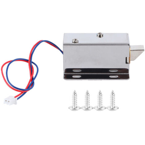 Electromagnetic Lock - Mini 12V DC Electromagnetic Lock Mounting Kit for Door, Window, Cabinet Drawer (1/4)