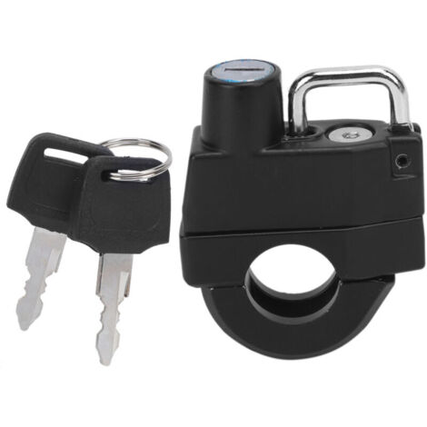 Motorcycle Helmet Lock with Small Metal 2-Button Portable Lock for 22mm Motorcycle Helmet Handlebars - of the will