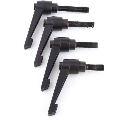 Adjustable Fixing Handle, M10 x 25 M10 Male Thread Clamping Lever Handle Machines Hex Socket Drive Lever Handle (M1025)(M1050) (1/4)