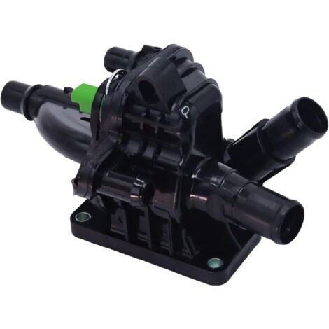 Engine coolant thermostat with housing and sensor. Compatible with ...