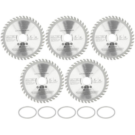 5-piece 4.9in circular blade 40 teeth carbide cutting disc tip wood cutting saw sea 40 teeth (1/4)