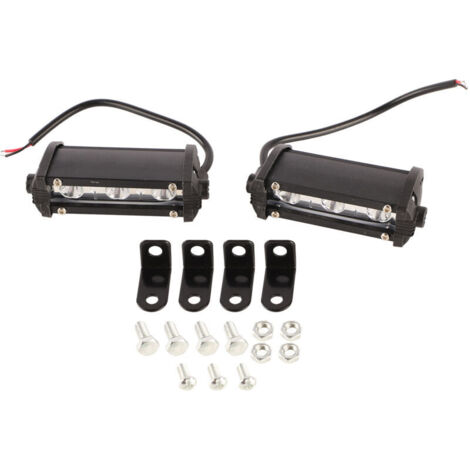 9W LED Car Work Lights, Motorcycle Aluminum Alloy Single Line Auxiliary Projector, with Stronger Concentrated Light for Visibility. (1/4)