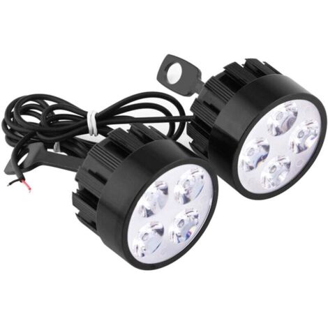 Motorcycle LED Projector 1 Pair Universal Motorcycle Headlight LED Driving Fog Light Spot Headlight Projector Lamp. (1/4)