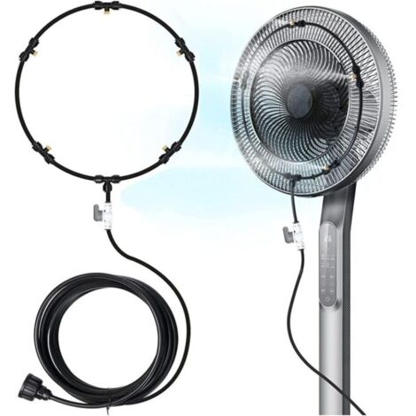 Fan Misting Kit for Outdoor Patio Breeze, Water Misting Fans, 8m Misting Line + 5 Copper Metal Misting Nozzles + 1 (1/4)
