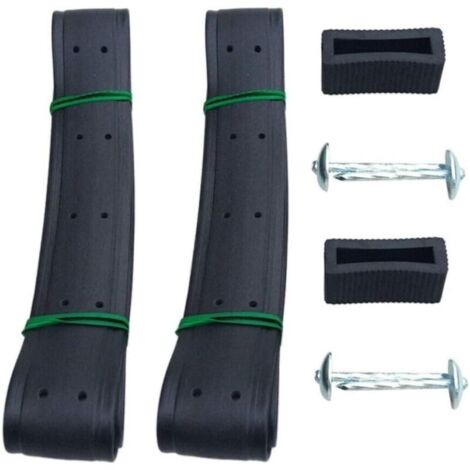 Pieces 90cm Tree Ties, 3.8cm Heavy Duty Adjustable Tree Traps for Tree Shrub Support (Black) (1/4)