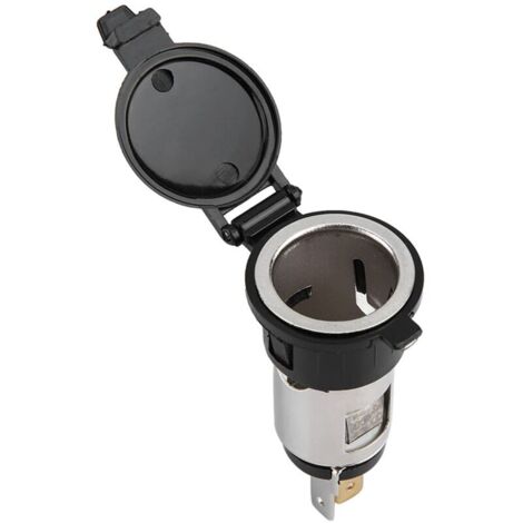 Cigarette Lighter Power Outlet Plug, 12-24V Cigarette Lighter Adapter, Female Cigarette Lighter Plug, Dustproof Cigarette Lighter Socket for Car, Motorcycle