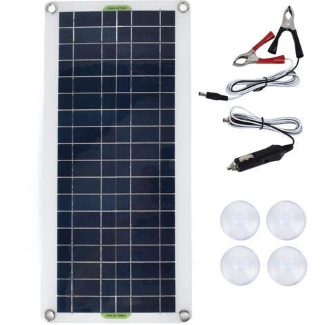 Foldable Solar Panel, 20W 21V Portable Solar Panel Kit with USB Output, 4 Suction Cups for Outdoor Camping, Hiking, Smartphones, Tablets