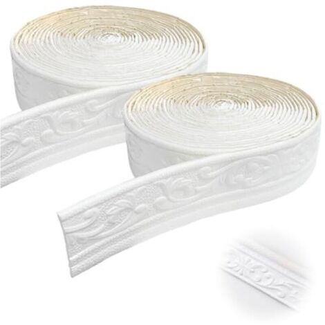 self-adhesive decorative moldings, 10m of corner molding for wallpaper, for hallways, ceilings, corners, interior decoration (1/4)