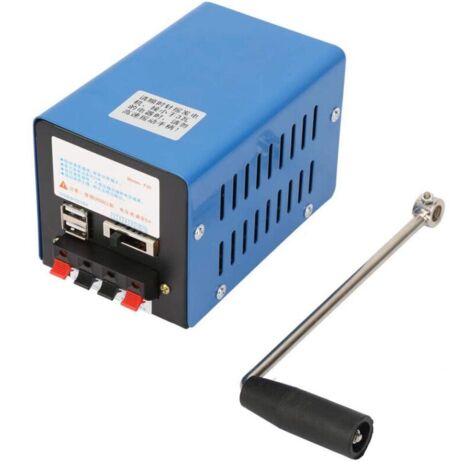 High Power 20W Portable Hand-Crank USB Generator, Charging Generator, Backup Generator, Manual Dynamotor, Outdoor Generators for Camping, Survival, Mobile Power Supply (1/4)