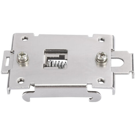 1PCS 35mm DIN Rail Fixed Relay Clamp/Holder Blamp with 2 Rail Mounting Screws, Fixed Clip-on Relay, DIN Rail Mounting Clip-on