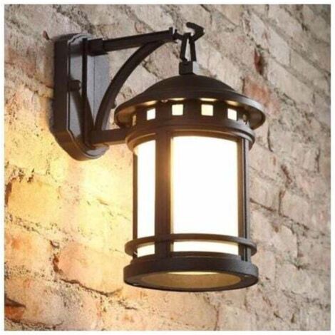 Vintage Wall Sconce Outdoor Light Industrial Lamp Retro Metal Iron Wall Light 18×24×31CM (1/4)