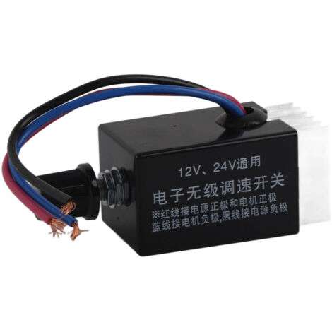 Universal DC12V/24V motor speed switch, car fan heater controller (1/4)