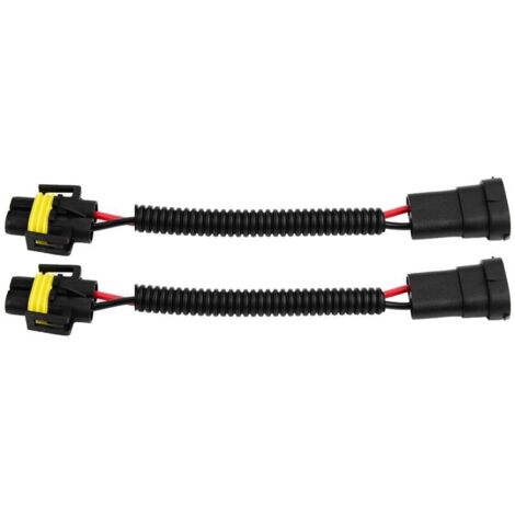 Fog Light Wiring Adapter, Easy Installation, PVC Plastic Extension Cable Harness for Fog Lights. (1/4)
