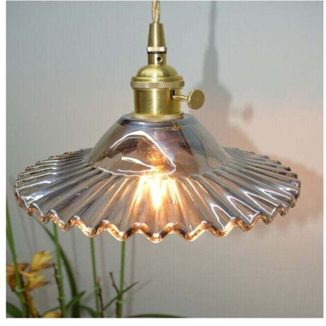 E27 Industrial Vintage Glass Pendant Light Retro Ceiling Light Retro Glass Pendant Light Industrial Ceiling Lighting Pendant Light Fixture (1/4)