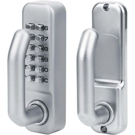 Secure Mechanical Combination Lock for Front Doors – Double-Sided, Digital Keypad, Weatherproof – Ideal for Gates, Grilles, and Houses (1/4)
