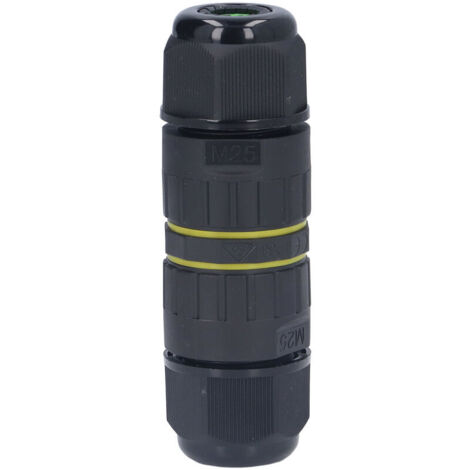 Waterproof 5-wire connector, M25 IP68. Waterproof plug. Highly conductive brass contacts in the 10-14 mm unbreakable cable area. (1/4)