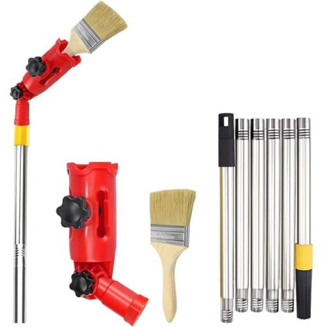 Multi-angle paintbrush extension, paintbrush, wall paint extension bar, paint roller, telescopic bar, retractable paint roller for high ceilings (1/4)