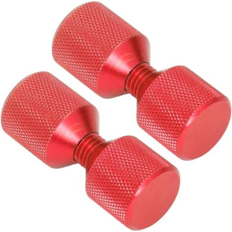 Premium Alignment Pins, 2 Pieces, 1 1/8 Inch Anodized, Double Hole Pin Set for 0.5 to 14 Inch Flanges, 150LB (Red)