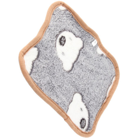 Milk velvet pet heating pad, cute, soft and comfortable, for cats, autumn and winter, grey background, polar bear head S (1/4)