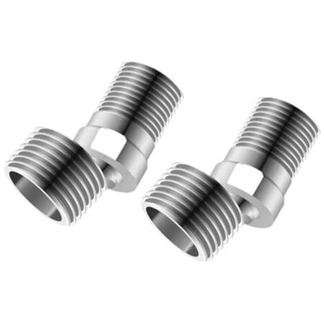 Stainless steel shower adapter, 360° adjustable, angled, bent, extended, corner joint for shower head (1/4)