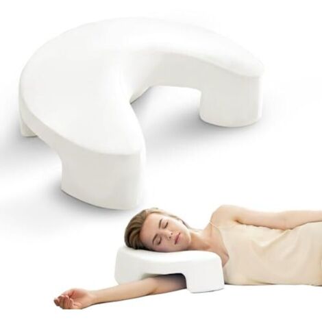 Ergonomic pillow for side sleeping – for optimal neck and shoulder support – Suitable for side, back, or stomach sleepers – Washable cover (1/4)