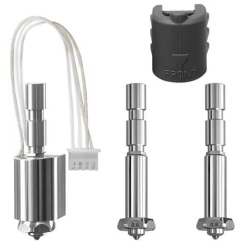 All-in-one extruder kit for Kobra 3 Max (0.4 nozzle pre-installed) with 2 replaceable grooves and hardened steel nozzles (0.6 and 0.8), high-flow quick-change extruder kit