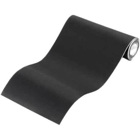 Self-adhesive faux leather, adhesive leather repair patch for sofas, car seats, boots, handbags, and soft bags - black, 50x100cm