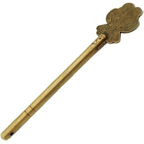Antique Furniture Locking Equipment Lock Closure Bolt Pin Lock Box Locking Pin Door Cabinet (1/4)