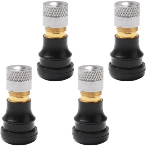 4Pcs Vacuum Tire Air Valve, Tubeless Tire Valve for Scooter, Tire Valve Extension Adapter Compatible with Ninebot Max G30, M365 Pro/Pro 2/1S Scooter (27mm) (1/4)