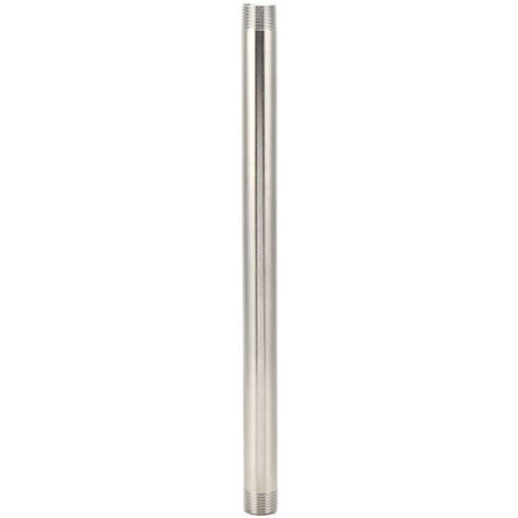Connector fittings, Pipe fittings, 30cm stainless steel threaded pipe nipple fittings for gas pipe fittings, plumbing hardware (1)