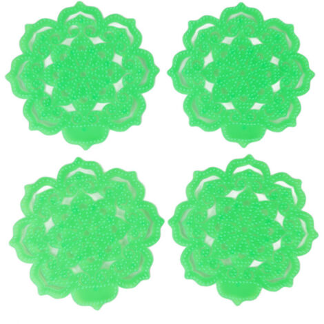 4-piece odor-resistant urinal screen, deodorizing urinal screen, splash-reducing urinal mat for restaurants, offices, and restrooms (1/4)