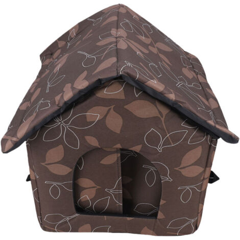 Outdoor cat house, waterproof fabric, weatherproof, pet shelter, outdoor pet house for dogs in winter (1/4)