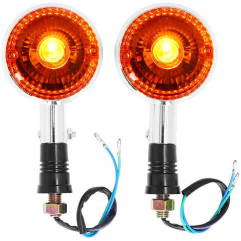 Motorcycle Rear Turn Signal, 2 Pieces Motorcycle Turn Signal Lamp Indicator Light Waterproof Replacement for V STAR 1100 CLASSIC 2000-2009. (1/4)
