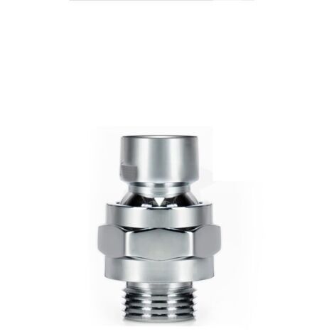 Rotating ball shower head adapter, brass, adjustable shower arm connector, universal shower assembly shower arm extension (1/4)