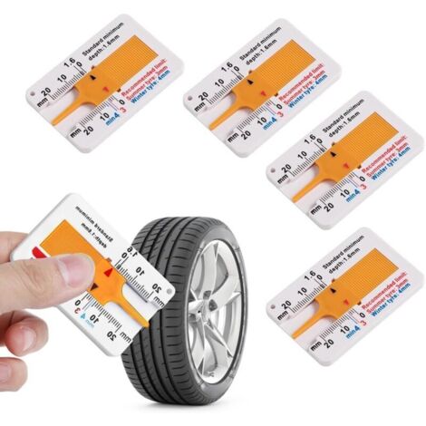 Pcs Tire Tread Depth Gauge 0-20 mm for Car Motorcycle Van SUV Trucks