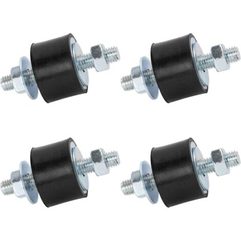 Silent Exhaust Block Male Rubber Studs Damper M8 30x20 mm 4 Pack Anti-Vibration Isolator Vibration Isolator Mount for Mini Split Heat Pumps, Air Compressors