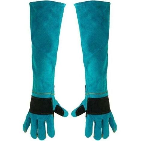 60cm Welding Gloves, Heat Resistant Leather Welder's Gloves, Extended Welding Gloves, 1 Pair, PPE - Welder's Gloves