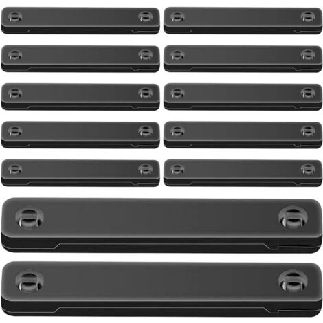 Screen Magnets, Self-Adhesive 12-Piece Magnetic Clips - Supplies for Doors, Furniture, Cupboards, Entryway, Bedroom, Living Room, Office, Patio (1/4)