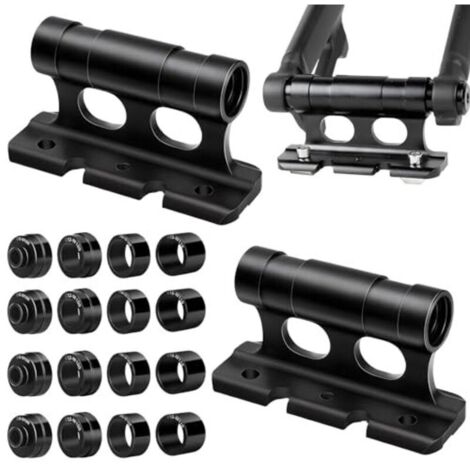 2-piece bicycle fork support, car/bike roof fork mount, bicycle fork holder with fixed clip, aluminum alloy bicycle fork, multi-purpose bicycle block