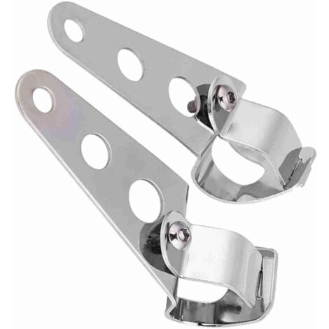 pieces motorcycle headlight brackets for Racer forks 28mm-34mm and motorcycles with 28mm-34mm fork tubes (silver) (1/4)