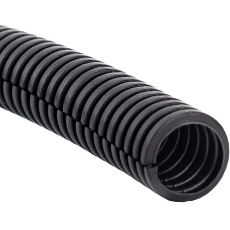 Car Electrical Cable Sleeve, Flexible Corrugated Sheath, PP Protective Cover, Split Wire Hose, Insulating Sheath, Conduit Tube, Outdoor Cable Management, 11mm Long, 10 Meters (1/4)