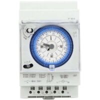 Mechanical Pool Clock 16A 250V Timer Pool Water Heater Clock 15 Minutes 24 Hours for Home, Kitchen, Outdoor Lighting