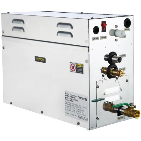 VEVOR Dampfgenerator 9KW Dampfduschen 220V-240V Sauna Dampfgenerator mit programmierbarer Steuerung für zu Hause SPA Badezimmer Hoteldusche Dampf (Controller enthält keine Batterie) (1/5)